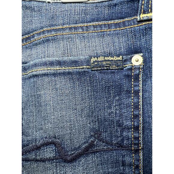 Seven for All Mankind Skinny Stretch Blue Jean size 29 - Picture 6 of 10